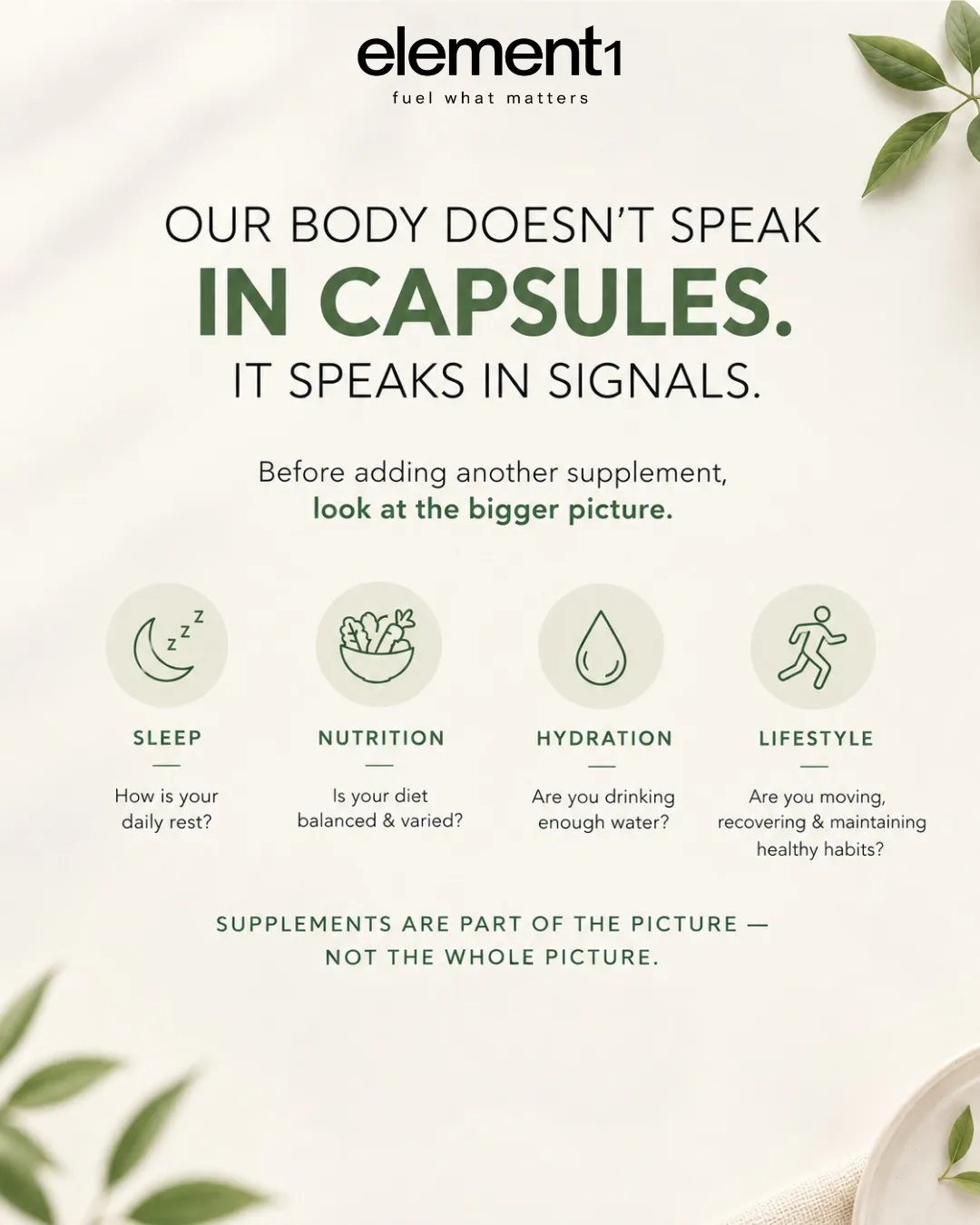 Your body doesn’t speak in capsules — it speaks in signals