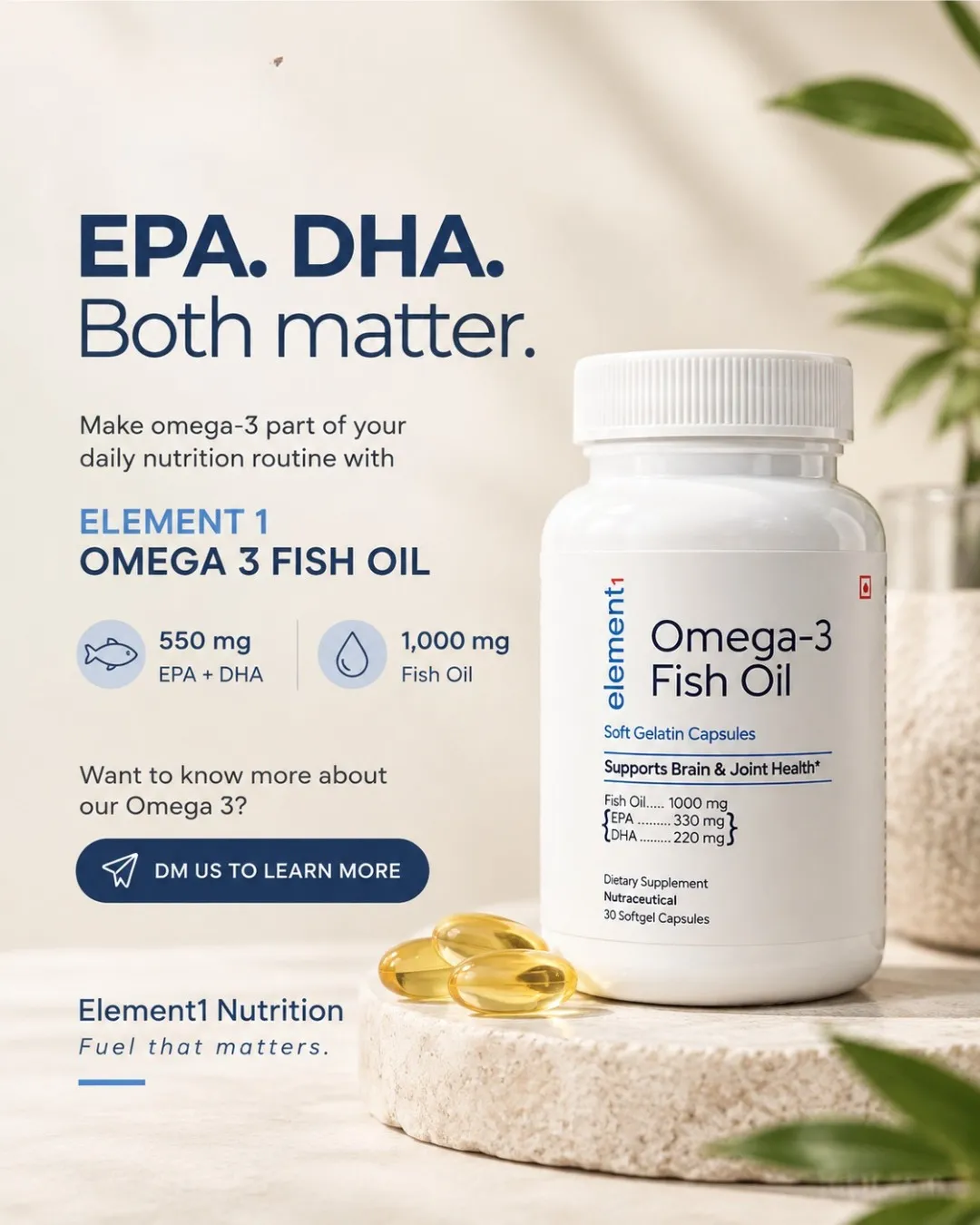 Omega-3 Fish Oil — EPA and DHA both matter