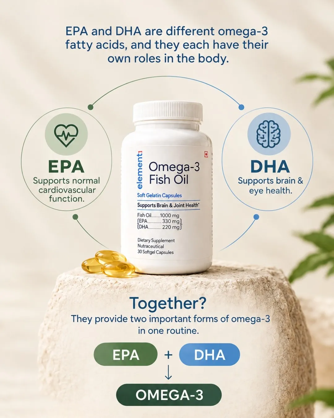 Omega-3 Fish Oil — EPA and DHA roles