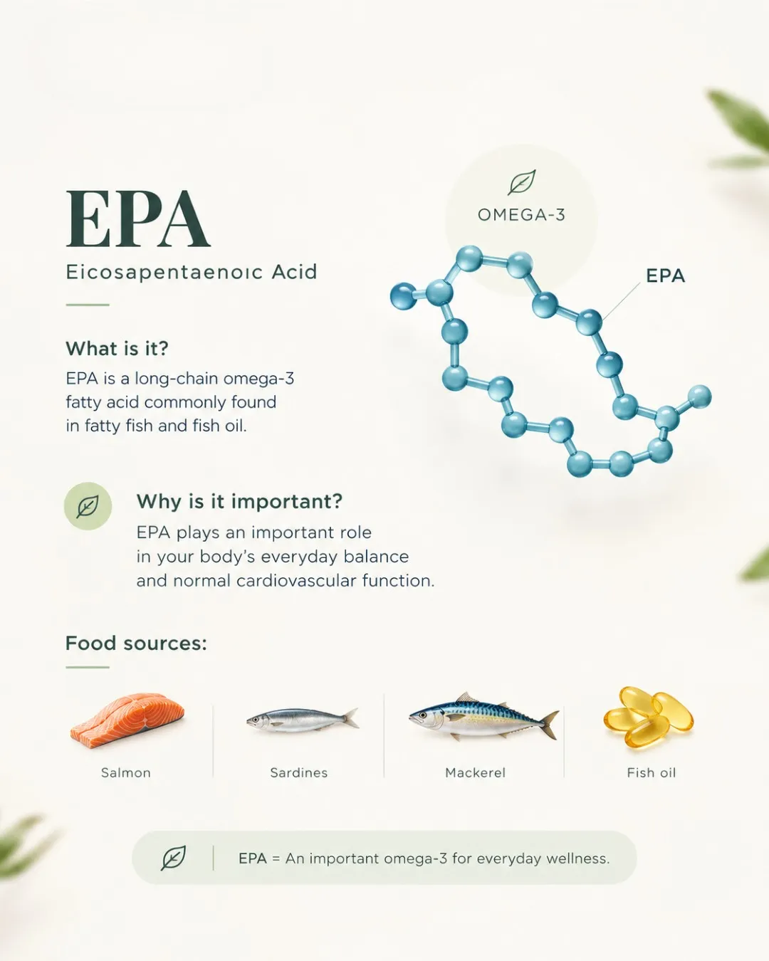 Omega-3 Fish Oil — EPA explained