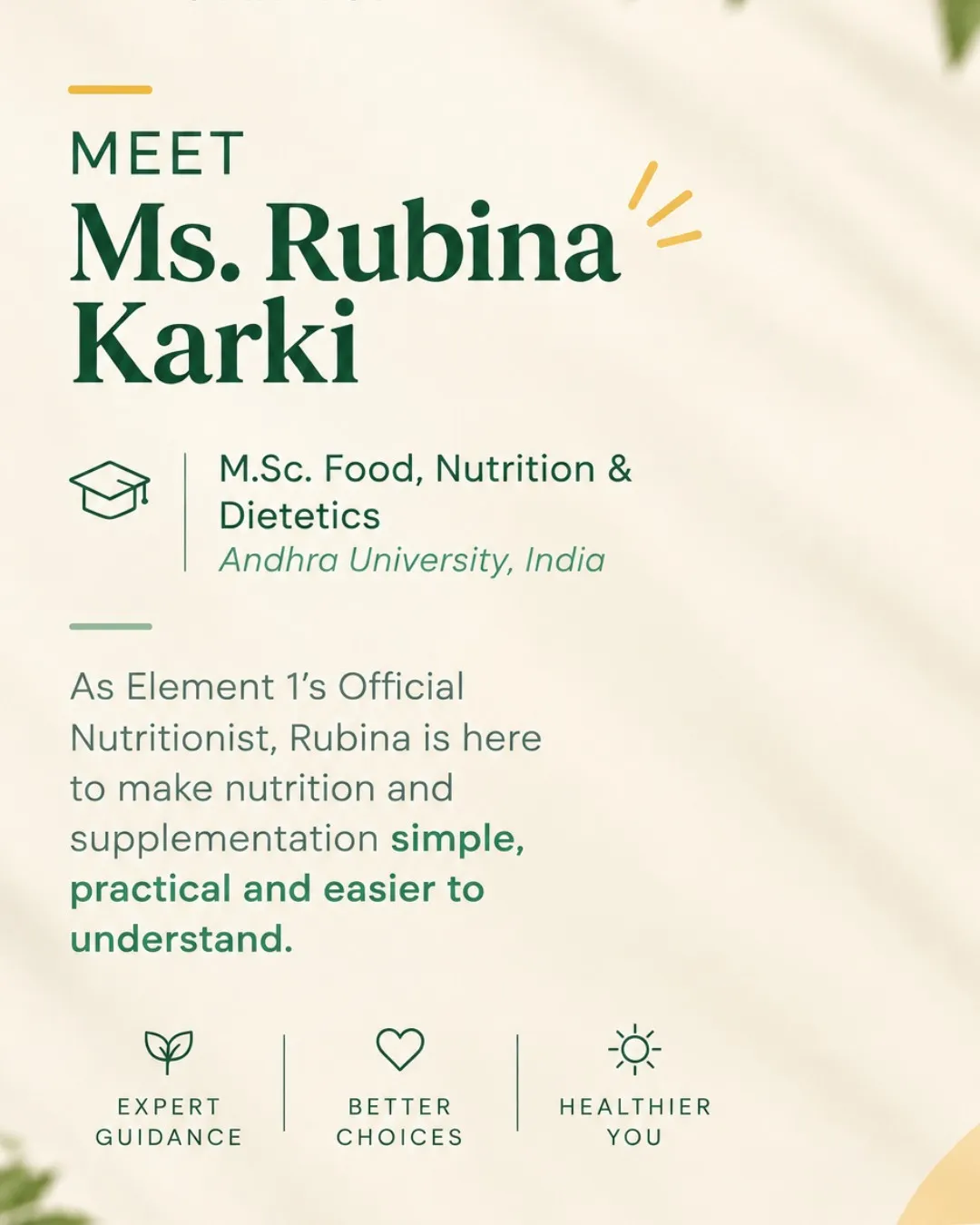 Meet Ms. Rubina Karki